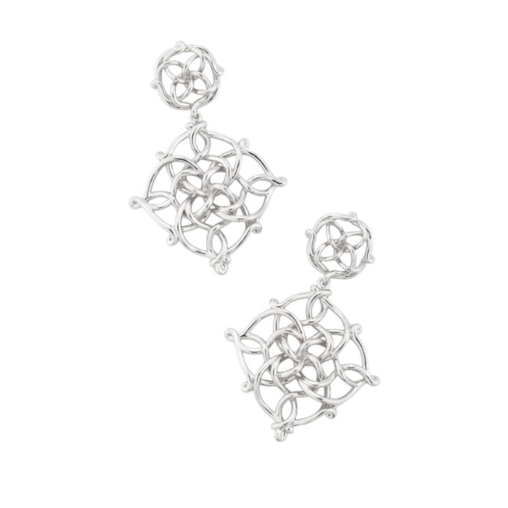 Kendra Scott Kelly Silver Earrings